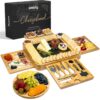 SMIRLY Charcuterie Boards Gift Set, Large Charcuterie Board Set, Bamboo Cheese Board Set, House Warming Gifts New Home, Women Bridal Shower Gift Ideas, Wedding Gifts for Couple, Housewarming Gift 39 81jTcVHOFL