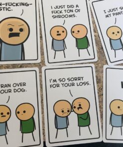 Joking Hazard by Cyanide & Happiness - a funny comic building party game for 3-10 players, great for game night White 49 81jTgYN5bdL