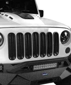 Hooke Road for Jeep Wrangler JK Grill Inserts, Matte Black Front Mesh Grille Cover Guard Clip-in for Jeep JK Wrangler & Wrangler Unlimited 2007-2018 Accessories 29 81jUvrV3vAL
