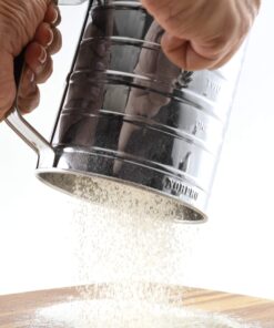 Norpro 3-Cup Stainless Steel Rotary Hand Crank Flour Sifter With 2 Wire Agitator 20 81jVBT5NymL