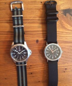 BluShark Original Premium Nylon Watch Strap - Stainless Steel Buckle with Multiple Sizes & Premium Styles, Replacement Watch Straps for Men & Women, Ballistic Military Waterproof BOND 20mm Premium Brushed Buckle 46 81jWksGqZeL 1