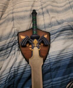 Zelda Link Master Sword Twilight Princess Fantasy Sword with Plaque - Blue (Blue) 54 81jZTN5f0RL