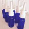 6-Pack 1 oz Nasal Spray Bottle Mist Sprayer - Empty Refillable Blue Glass Atomizer - Reusable Nose Sprayer for Nasal Medications 26 81jZYufMslL