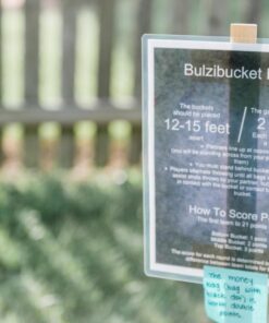 BULZiBUCKET Game by Water Sports - Beach, Tailgate, Camping, Yard, and Pool Games- Indoor/ Outdoor Kids Toys - Pool Accessories Perfect for Family Game Night (Green/Black) Black/Green 28 81jagyGkMBL