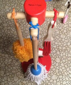 Melissa & Doug Dust! Sweep! Mop! 6-Piece Pretend Play Cleaning Set - Broom, Duster, Kid-Sized Cleaning Toys For Boys and For Girls 48 81jbHS783nL