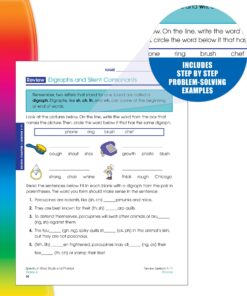 Spectrum Grade 4 Word Study and Phonics Workbooks, Ages 9 to 10, 4th Grade Phonics and Word Study, Dictionary Skills, Vocabulary Builder, Synonyms and ... Prefixes and Suffixes - 176 Pages (Volume 90) 13 81jby33eC9L
