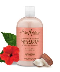 SheaMoisture Shampoo Curl and Shine for Curly Hair Coconut and Hibiscus Paraben Free Shampoo 13 oz 48 81jbz5dZyOL