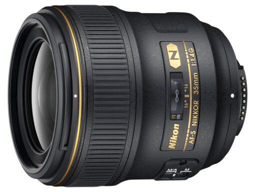 Nikon AF FX NIKKOR 35mm f/1.4G Fixed Focal Length Lens with Auto Focus for Nikon DSLR Cameras Lens Only