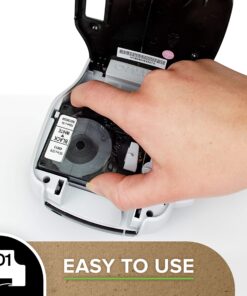 DYMO Standard D1 45018 Labeling Tape ( Black Print on Yellow Tape , 1/2'' W x 23' L , 1 Cartridge) 1/2" Black on Yellow 10 81jdN0urleL 6