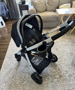 Graco Modes Pramette Travel System, Includes Baby Stroller with True Pram Mode, Reversible Seat, One Hand Fold, Extra Storage, Child Tray and SnugRide 35 Infant Car Seat, Ellington Modes Pramette w/ Infant Pramette Mode 52 81jebWGvLXL