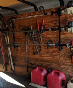 Buyers Products LT12 Landscape Trimmer Edger Locking Rack for Enclosed Trailers & Walls Holds 3 Yard Lawn Weed Whackers Tools, Pack of 1, Black Trimmer Rack 26 81jelDpZD8L