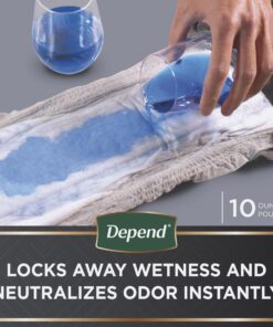 Depend Real Fit Incontinence Underwear for Men, Disposable, Maximum Absorbency, Large/Extra-Large, Grey, 52 Count (2 Packs of 52), Packaging May Vary 12 81jg26Rtd4L
