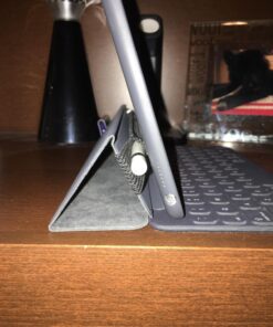 Stylus Sling Pencil Holder with USB Adapter Pocket for Apple Pencil (1st and 2nd Gen) - Compatible with iPad Pro 11/10.9/9.7 & iPad 6th Gen Cases, Black 11/10.9/10.2/9.7-inch 22 81jhNVgMXL