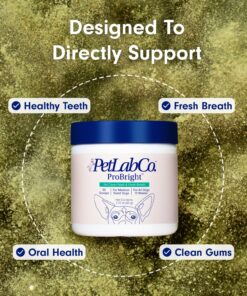 PetLab Co. ProBright Dental Powder for Dogs - Tailored Teeth Cleaning Made Easy – Formula Tailored for Small-Sized Dogs Small Dogs 20 81ji9FqToUL
