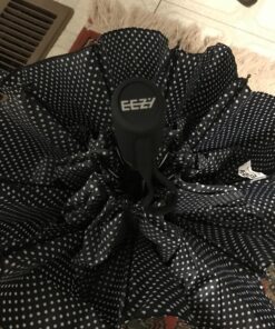 Windproof Travel Umbrellas for Rain - Lightweight, Strong, Compact with & Easy Auto Open/Close Button for Single Hand Use - Double Vented Canopy for Men & Women Salt n' Pepper 10 81jiZhrav8L