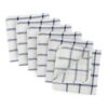 DII Scrubber Dishcloths Collection Windowpane Dishrag Set, 12x12, White/Nautical Blue Stripe, 6 Piece 12x12" 28 81jinVdAchL
