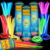 PartySticks Glow Sticks Jewelry Bulk Party Favors 300pk and Connectors - 8" Glow in The Dark Party Supplies, Neon Party Glow Necklaces and Glow Bracelets for Kids and Adults 300 Pack 18 81jjRB45twL