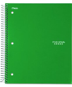 Five Star 06210 Wirebound 3-Subject Notebook, College Rule, 11 x 8 1/2, 150 Sheets, Assorted Assorted Colors 17 81jlWBgTyOL
