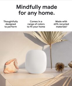 Google Nest WiFi Pro - Wi-Fi 6E - Reliable Home Wi-Fi System with Fast Speed and Whole Home Coverage - Mesh Router - Snow 1 Pack 16 81jlYJRWU7L