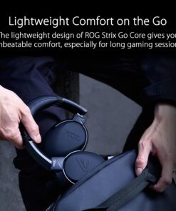 ASUS ROG Strix Go Core Wired Gaming Headset | 3.5mm Connector | Lightweight Design | Over-Ear Headphones for PC, Mac, Nintendo Switch, and PS4, Black, Standard 11 81jq2H3IviS
