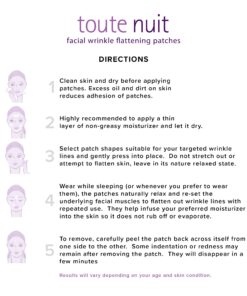 Toute Nuit Wrinkle Patches, Face Tape, Jet - Extra Large UNISEX Frown Lines Plus and Forehead - 20 Patches 16 81js5liBcAL