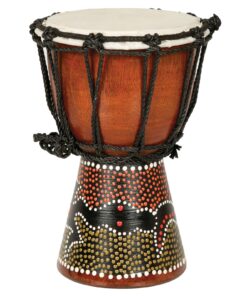 Alternative view of X8 Drums Mini Djembe Drum with Gecko Painted Design