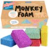 IMPRESA Monkey Foam from The Original Monkey Noodle - 5 Blocks - Squishy Sensory Toys for Kids with Unique Needs - Fosters Creativity/Focus - Fun and Stocking Stuffers for Toddlers (Ages 3+) 63 81jsse0tzYL