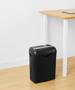 Amazon Basics 6 Sheet Cross Cut Paper and Credit Card Home Office Shredder with 3.8 Gallon Bin, Black 31 81jt H6ypdL