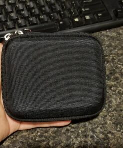 Hermitshell Hard EVA Travel Case Fits Anker PowerCore 13000 Portable Charger - Compact 13000mAh 2-Port Ultra Portable Phone Charger Power Bank (Black) Black 44 81jt7bL3auL