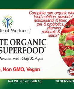 Pinnacle of Wellness Ultimate Organic Green Superfood Powder - Berry Flavor - 30 Servings 9.5oz (266.1g) 18 81jts32u77L