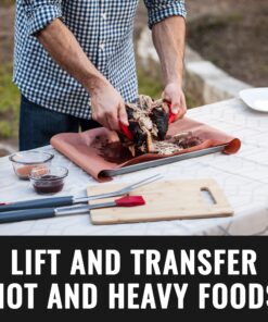 Grillaholics BBQ Meat Shredder Claws - Wolverine Style Ultra-Sharp Blades Quickly Lift Handle & Shred Meats - Best Dishwasher Safe Bear Claw Pulled Pork Meat Shredders in BBQ Grill Accessories (Black) Black 13 81juKHF8D6L