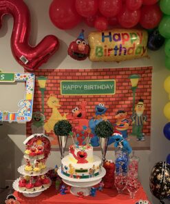 Elmo and Friends 2nd Birthday Supplies Decorations Balloon kit 30 81juelJZXUL