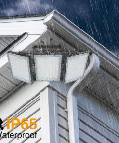 LED Flood Light Outdoor, STASUN 300W 27000lm Outdoor Area Lighting, IP66 Waterproof Exterior Floodlight Commercial Security Light, 5000K Daylight White, 3 Adjustable Heads for Yard, Street,Parking Lot 23 81jvPqwIP5L