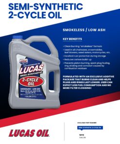 Lucas Oil 10115 Semi-Synthetic 2-Cycle Motor Oil - 1 Gallon 16 81jvZR2AImL
