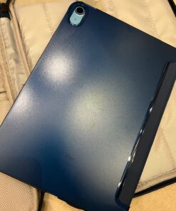 MoKo Case for iPad 10th Generation 10.9 inch 2022, Slim Stand Protective Cover with Hard PC Translucent Back Shell Cover for iPad 10th Gen 2022, Support Touch ID, Auto Wake/Sleep, Navy Blue 48 81jvsR3xNiL