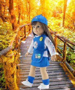 Emily Rose 18 Inch Doll Clothes | 18" Doll Daisy Girl Scout-Inspired 5 Piece Doll Clothing Uniform, Including Tunic with Embroidered Patches! | Gift Boxed! 25 81jwEuqBhgL