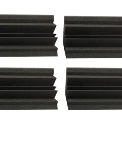 Alternative view of Acoustic Foam Bass Trap Studio Corner Wall 12" X 6" X 6" (4 PACK) Made in USA - Color: Charcoal 12X6X6