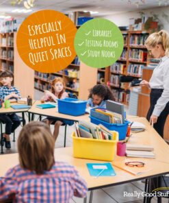 Really Good Stuff Fuzzy Feet Chair Glides, Noise Reducer for Classroom Chairs & Desks, Gliders Prevent Floor Scuffs & Scratches, Snap-On Chair Leg Cover, Quiet Felt Chair Sliders, 144 pcs 13 81jyCXMU3rL