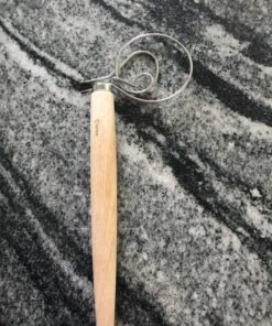 ORBLUE Premium Danish Dough Whisk - 2 Pack LARGE 13.5" Dutch Whisk with Stainless Steel Ring - Danish Whisk for Bread, Pastry or Pizza Dough - Baking Tool Alternative to a Blender, Mixer or Hook Rubberwood 2 Pack Rubberwood 28 81jyfJjOIiL
