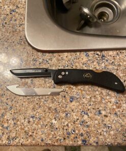 OUTDOOR EDGE 3.5" RazorSafe Replacement Knife Blades, 6 Pieces 3.5'' Drop-Point 6 Piece Pack 20 81jzgmflm2L