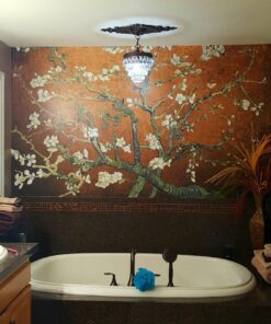 wall26 - Copper Almond Blossom by Vincent Van Gogh - Wall Mural, Removable Sticker, Home Decor - 66x96 inches 66"x96" Copper "Almond Blossom" By Vincent Van Gogh 15 81jzxipCCL