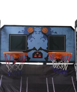 Smartxchoices Foldable Indoor Basketball Hoop Arcade 8 Game Options, Dual LED Scoreboard w/ 4 Balls Inflation Pump for Kids, Teenagers 12 81k 9TW5ocL