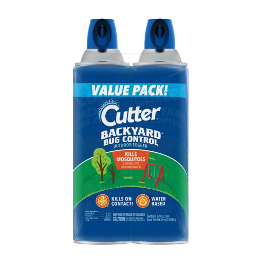 Cutter Backyard Bug Control Outdoor Fogger (2 Pack), Kills Mosquitoes, Fleas & Listed Ants, 16 fl Ounce