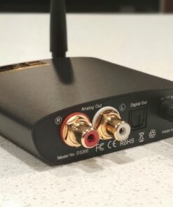 1Mii HiFi Bluetooth 5.0 Music Receiver for Home Stereo with LDAC, Bluetooth Audio Adapter with Audiophile DAC aptX HD, RCA Optical Output for AV Receiver or Stereo Amplifier - Lavaudio DS200Pro Black 40 81k z 5K21L