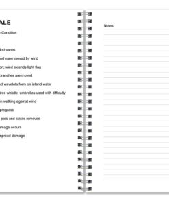 BookFactory Captain's Log Book/Boat Log Book/Ship's Log Book/Nautical Log Book - 100 Pages, Full Color Cover with Translux Protection, 11" x 8 1/2", Wire-O Binding (LOG-100-CPT-011) 7 81k01nQxOFL