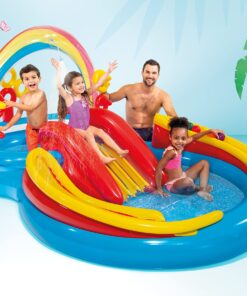 Alternative view of Intex Rainbow Ring Inflatable Play Center, 117" X 76" X 53", For Ages 2+ 1 Pack
