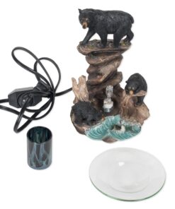 Alternative view of Bear Polyresin Oil Warmer with Dimmer