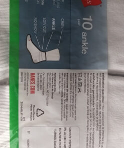 Hanes Men's 10-Pack Athletic Reinforced Toe and Heel Ankle Socks 6-12 White 9 81k3iWWkuAL