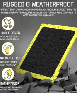 Alternative view of SunJack 15 Watt Foldable IP67 Waterproof ETFE Monocrystalline Solar Panel Charger with USB-C and USB-A for Cell Phones, Tablets and Portable for Backpacking, Camping, Hiking and More