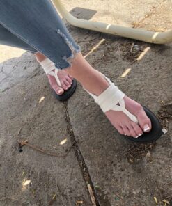 Sanuk Women's Yoga Sling 2 Metallic LX 9 White 17 81k4hSfXf3L